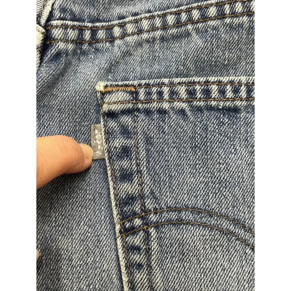 Vtg Levis Silver Tab Relaxed Straight Loose Jeans Mens 34X26 USA Made 90s Y2K